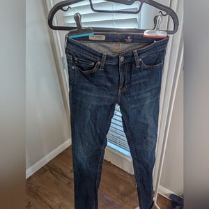 Adriano Goldschmied - Blue Denim Skinny Straight Jeans | size 25R